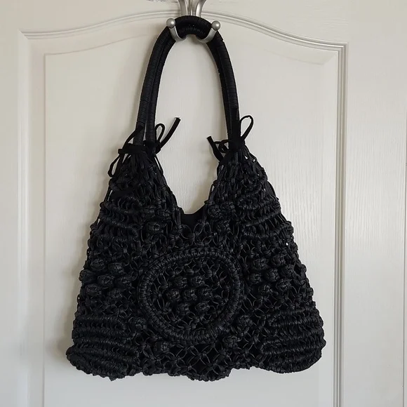 Clever Carriage Company Positano Hand Macrame Satchel - Picture 3 of 8